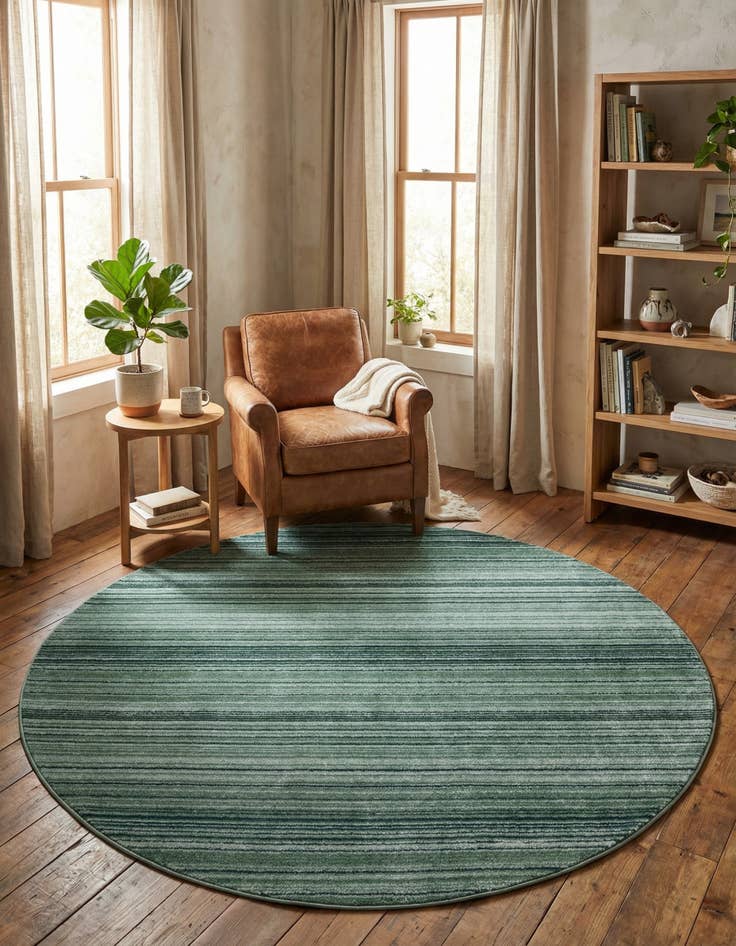 Detail image of 7' 3 x 7' 3 Gemstone Round Rug