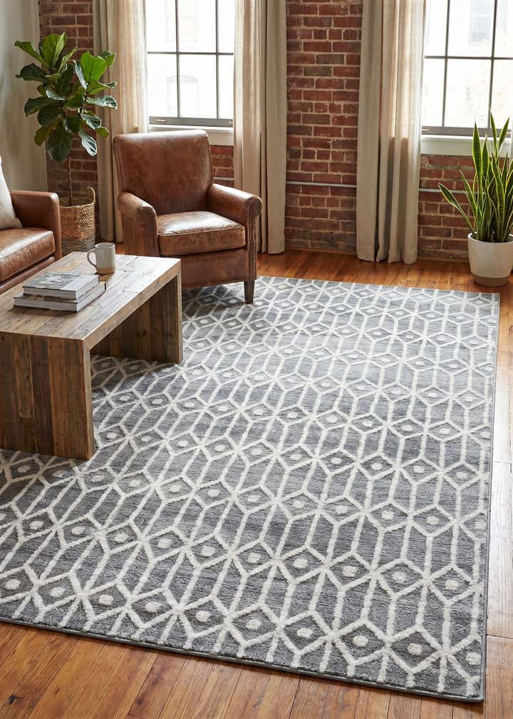 5' x 8' Lattice Trellis Rug