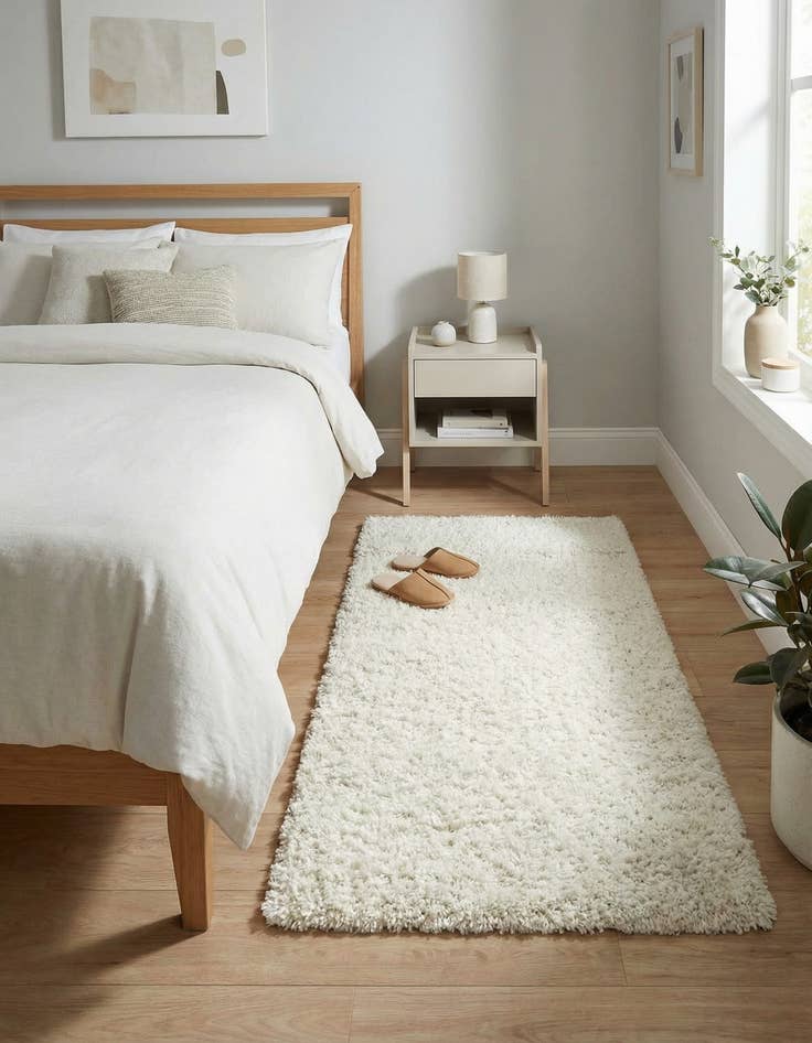 Detail image of 3' x 5' 3 Solid Shag Rug