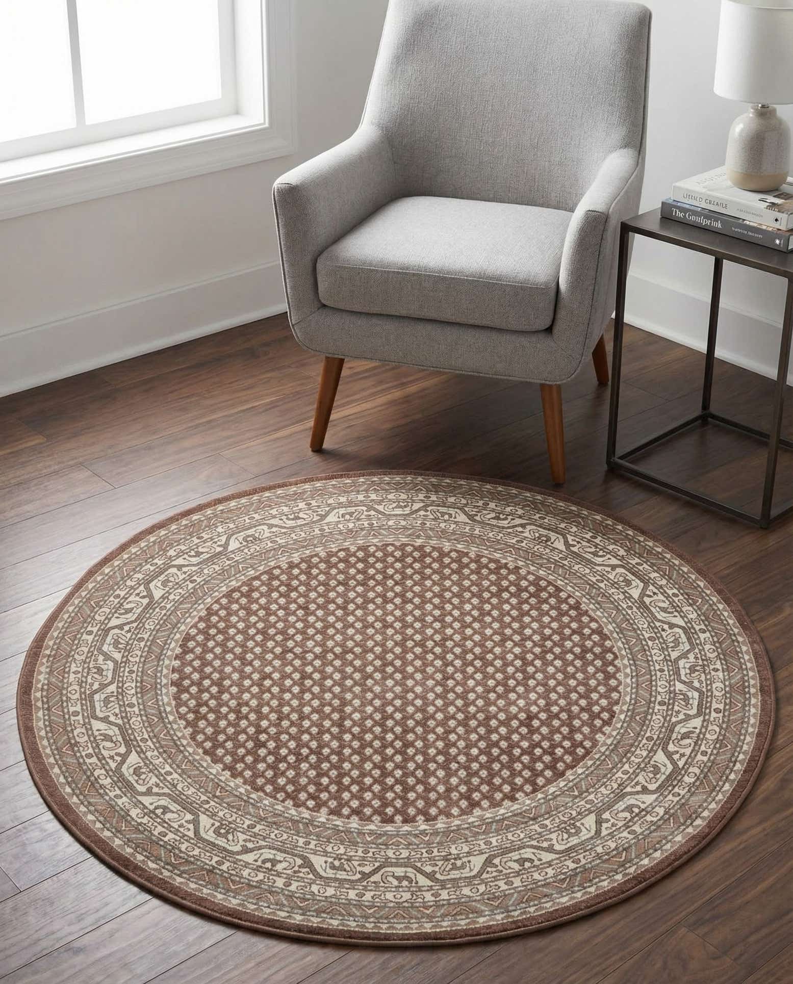 3' 7 x 3' 7 Tribeca Round Rug