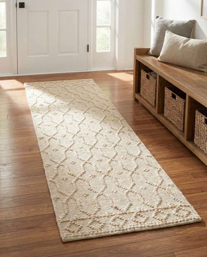 2' x 6' 1 Hand Woven Larsa Jute Runner Rug