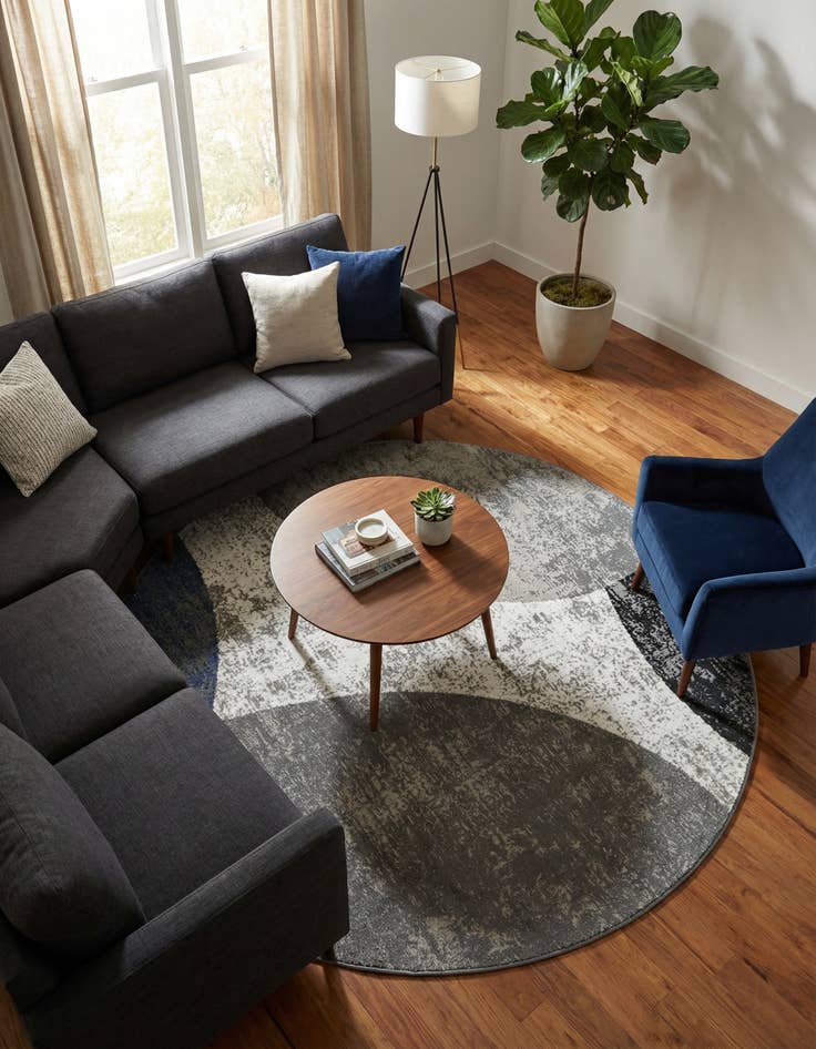 Detail image of 7' 10 x 7' 10 Oslo Round Rug