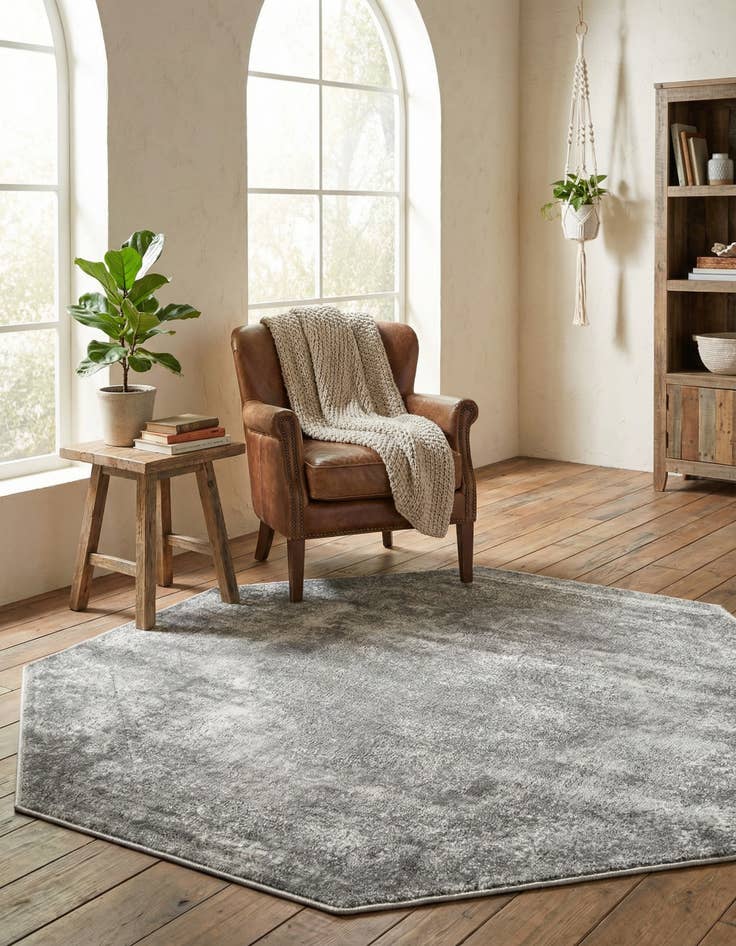 Detail image of 5' 3 x 5' 3 Oregon Octagon Rug