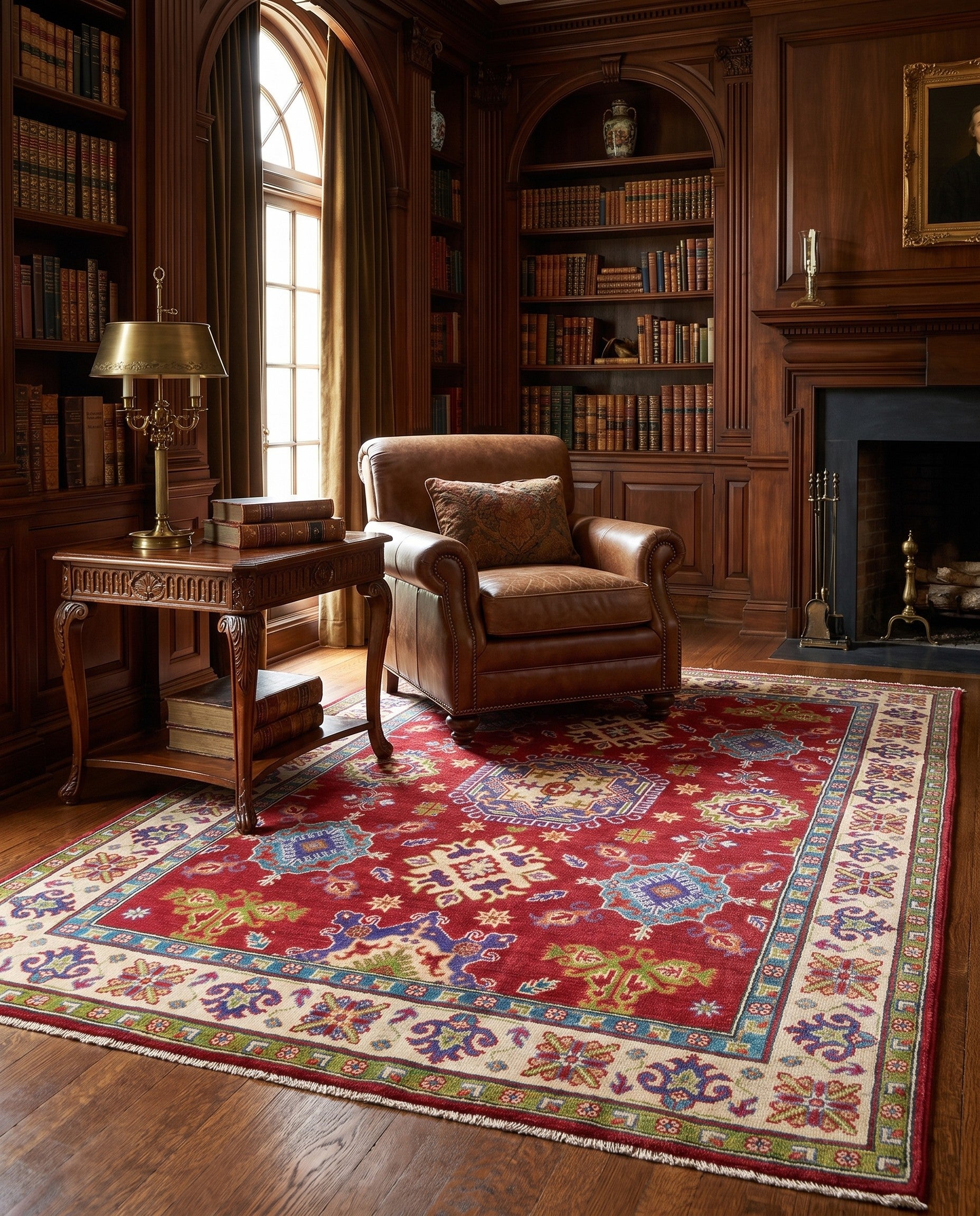 150cm x 215cm Hand Knotted Kazak Rug