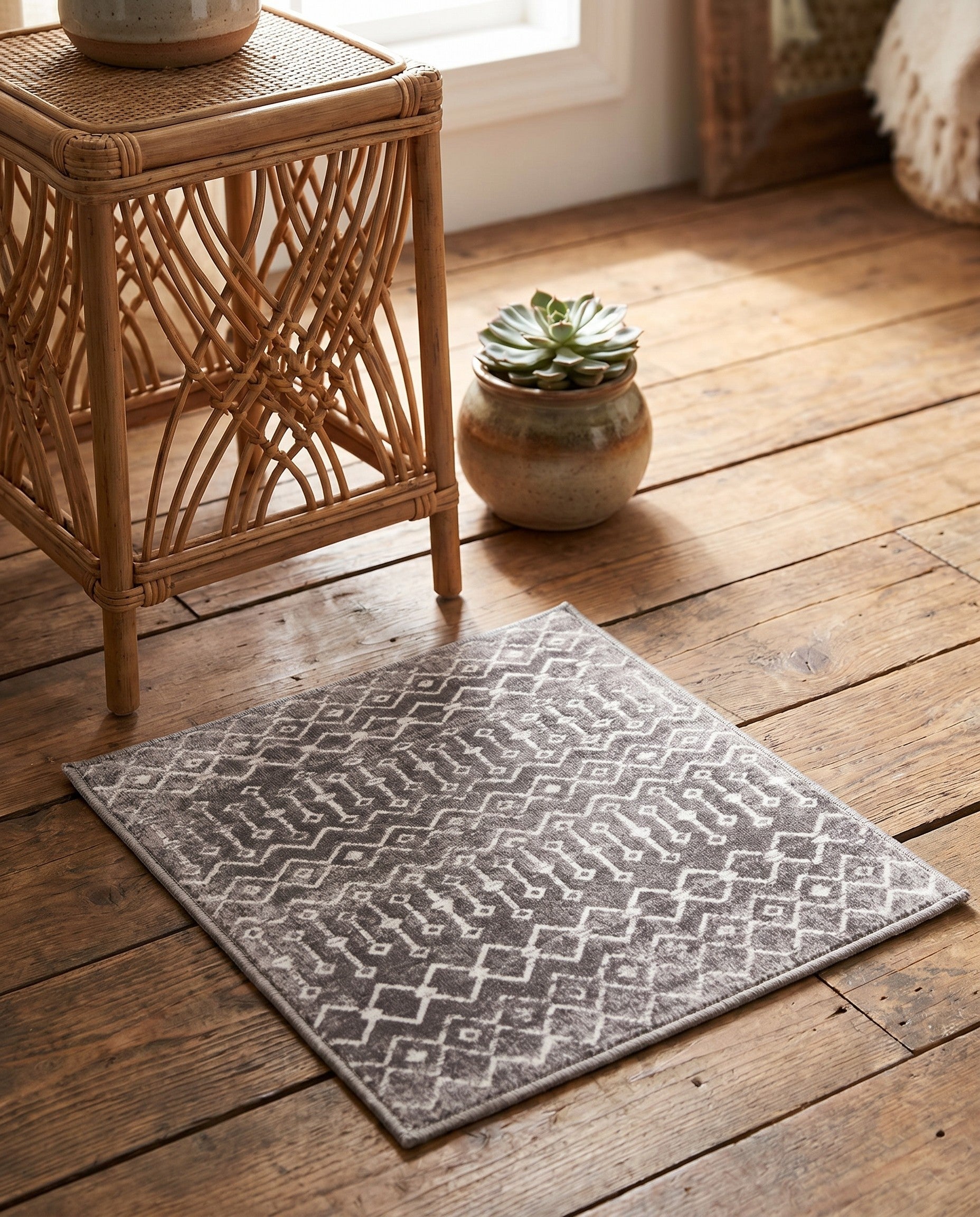 1' 4 x 1' 4 Bohemian Trellis Sample Rug