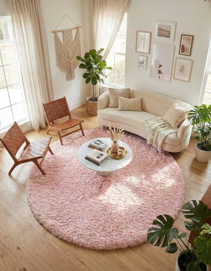 Detail image of 8' x 8' Infinity Shag Round Rug