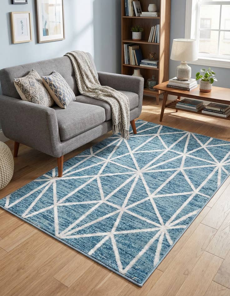 Detail image of 3' 3 x 5' 3 Lattice Trellis Rug