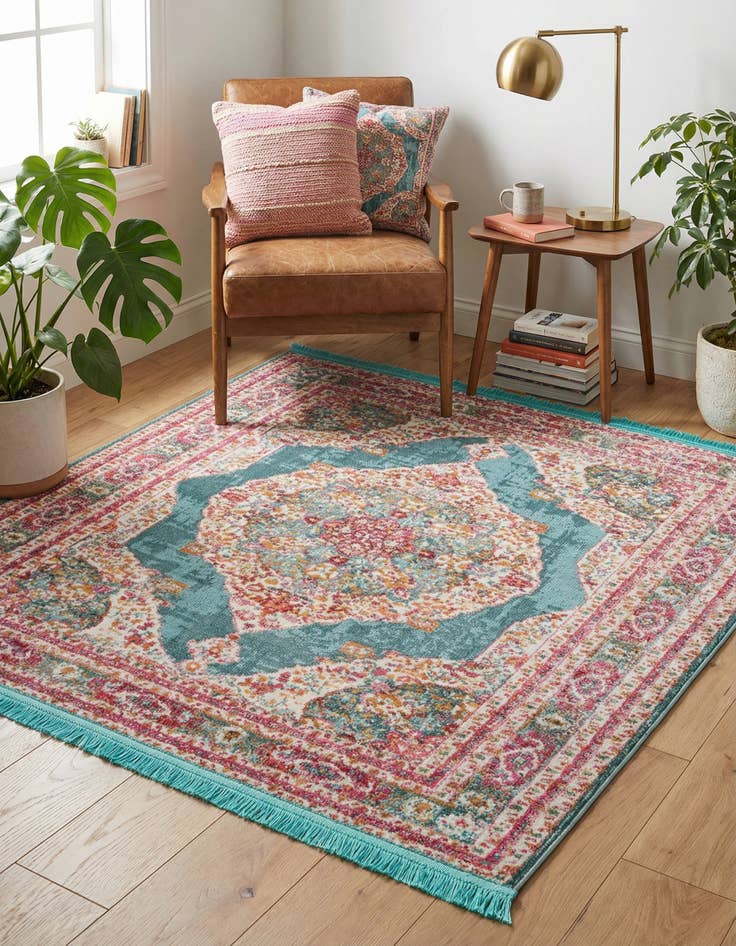 Detail image of 4' x 4' Santiago Square Rug