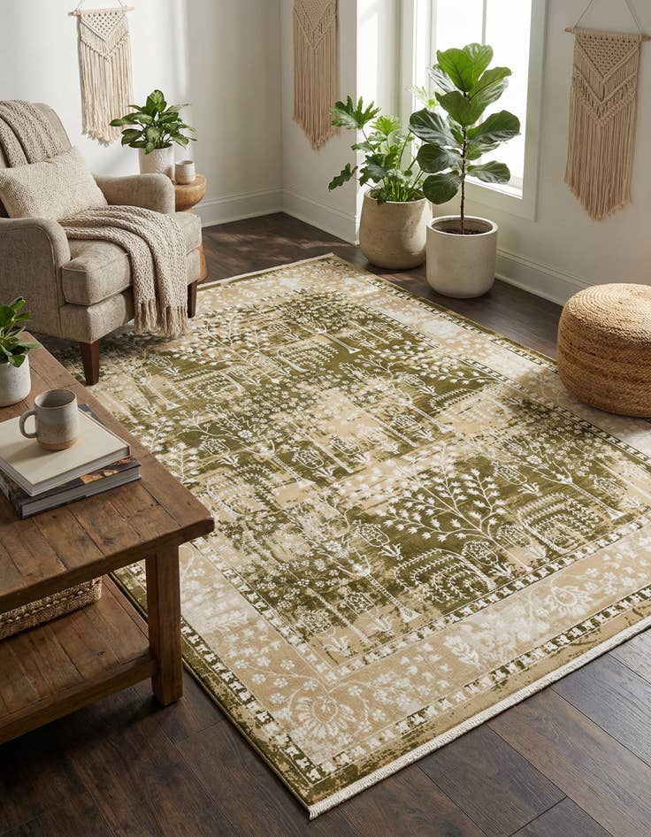 Detail image of  7' 10 x 10' Nain Design Rug