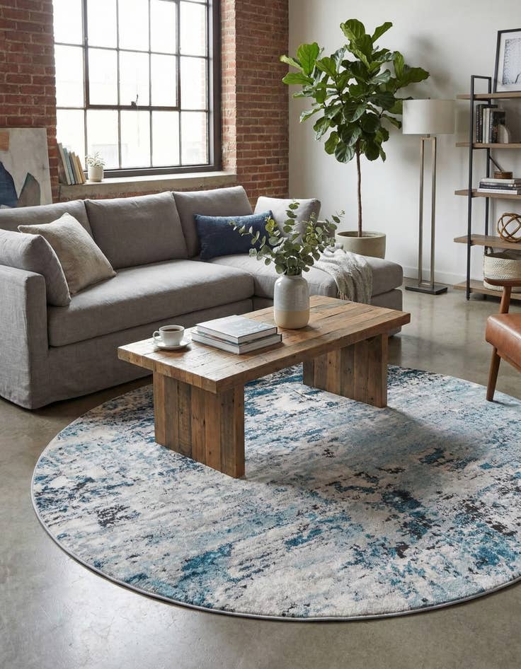 Detail image of 6' x 6' Leipzig Round Rug