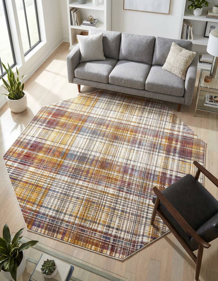 Detail image of 7' 10 x 7' 10 Deepa Octagon Rug