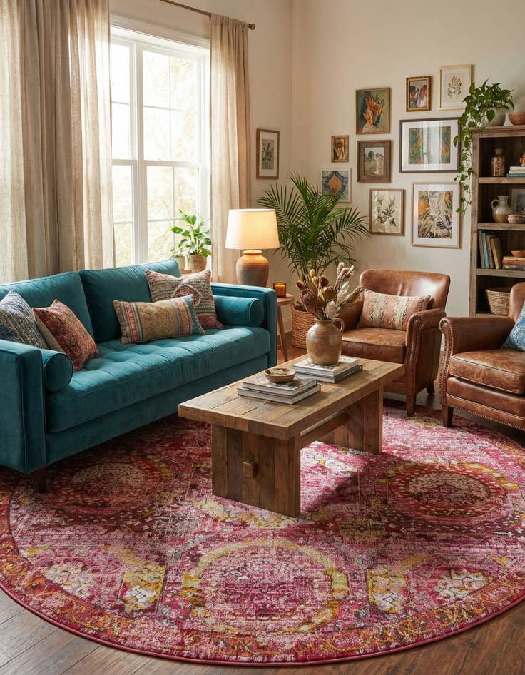 Detail image of 7' x 7' Havana Round Rug