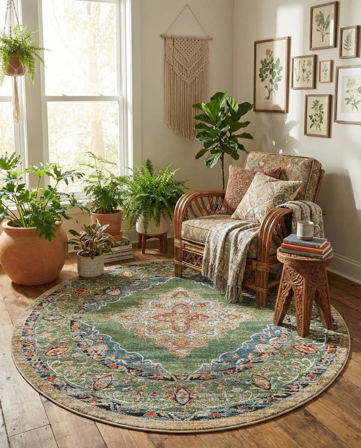 Detail image of 7' 10 x 7' 10 Isabella Round Rug