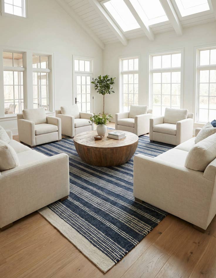 Detail image of 10' x 10' Hand Woven Lariat Square Rug