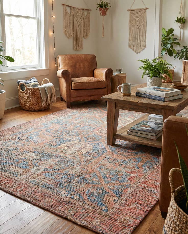 Detail image of 6' 1 x 9' Chenille Jute Rug