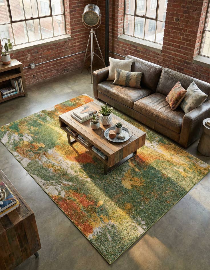 Detail image of 7' x 10'  Washable Haerfest Rug