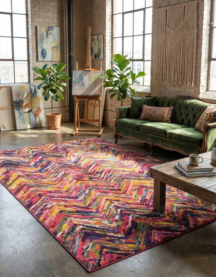 Detail image of 10' 6 x 16' 5  Washable Casablanca Rug