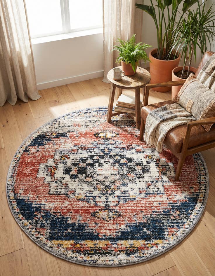 Detail image of 5' x 5' Tucson Round Rug