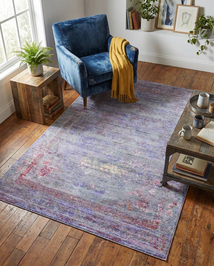 Detail image of 5' x 8' Aqua Rug