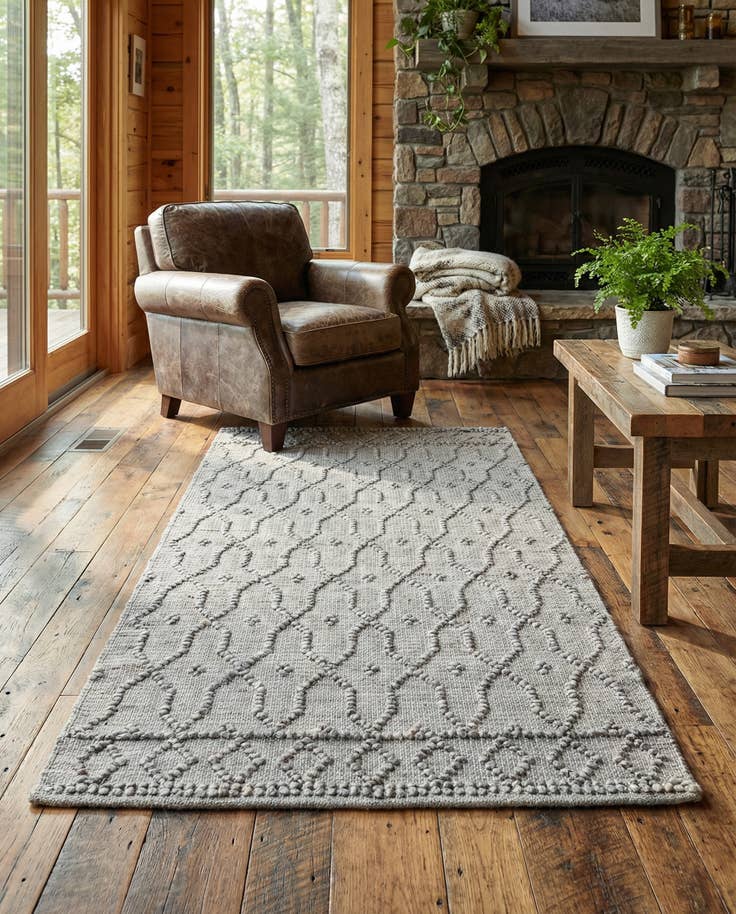 Detail image of 3' 1 x 5' 1 Hand Woven Larsa Jute Rug