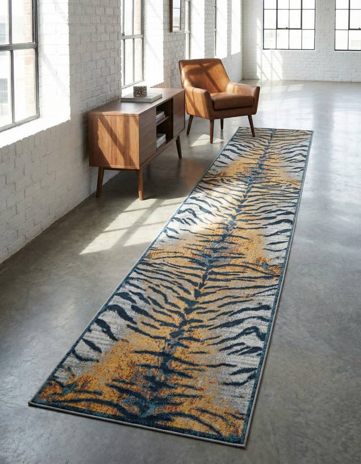 Detail image of 2' 7 x 12' Kamala Washable Runner Rug