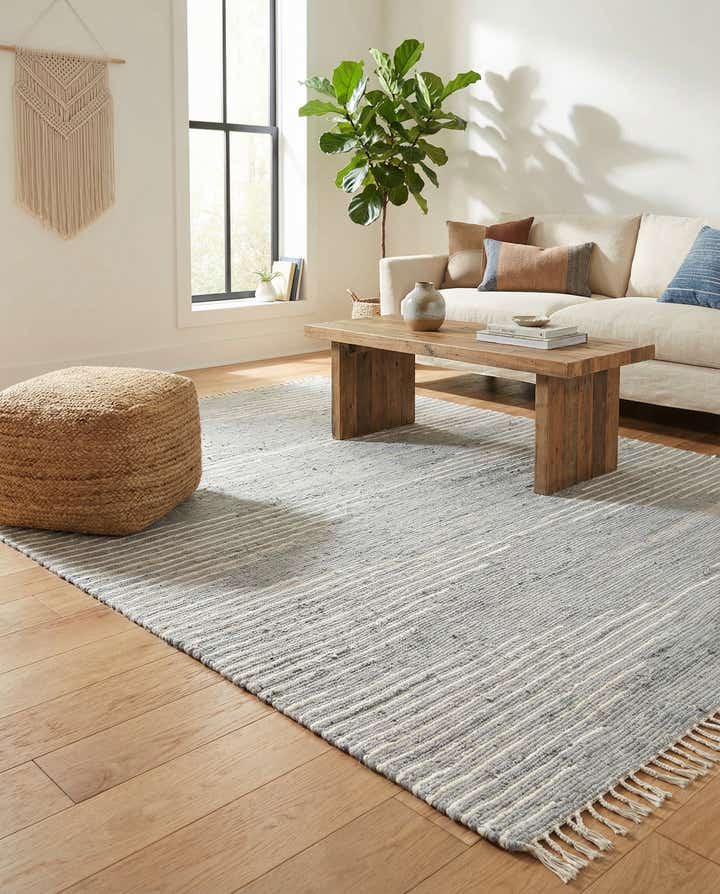 7' 10 x 10' Hand Woven Chindi Cotton Rug