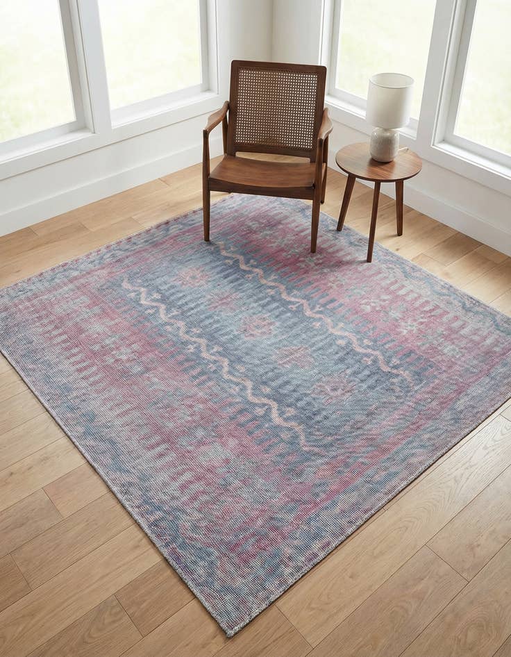 Detail image of 5' 3 x 5' 3  Washable Sisu Square Rug