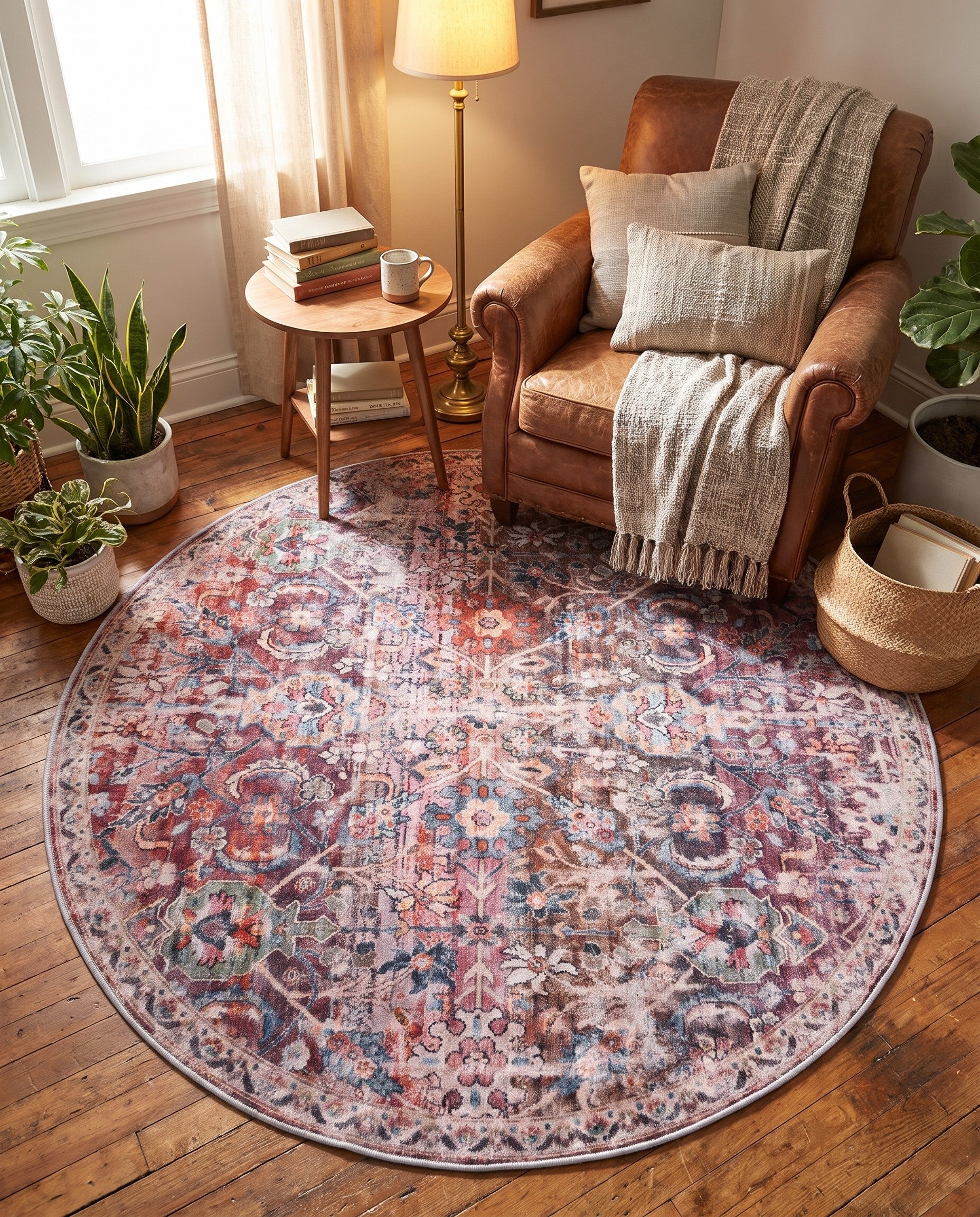 185cm x 185cm Nostalgia Round Rug