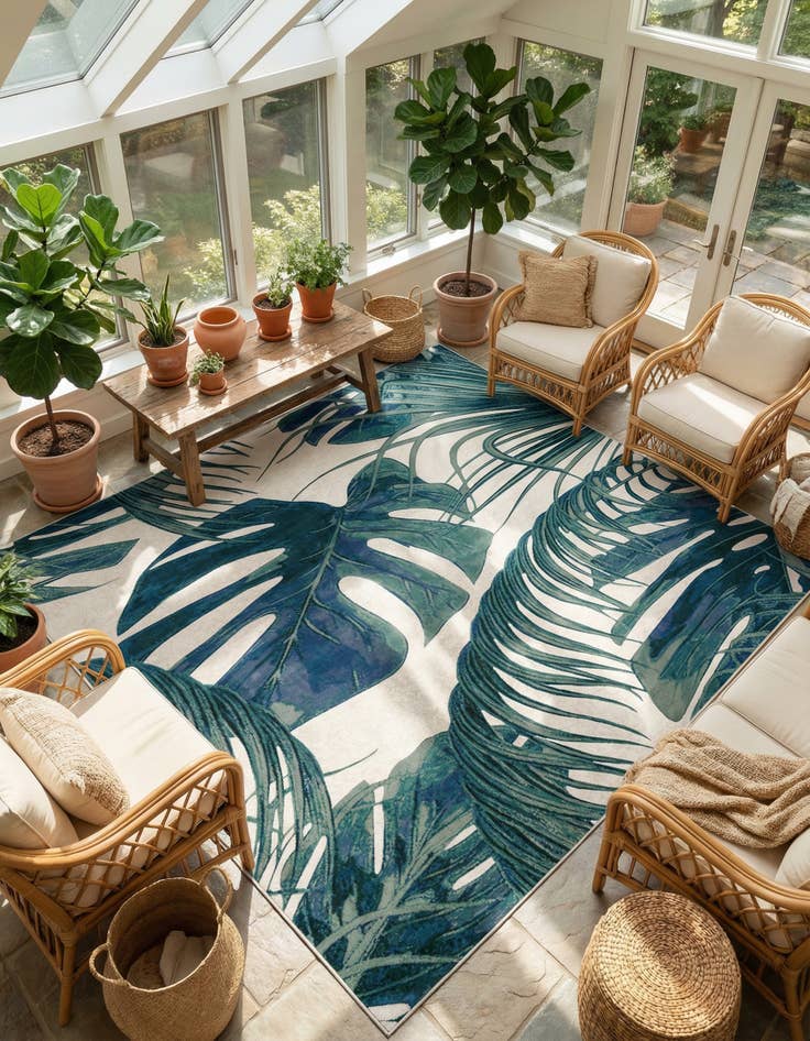 Detail image of 10' x 10' Blossom Square Rug