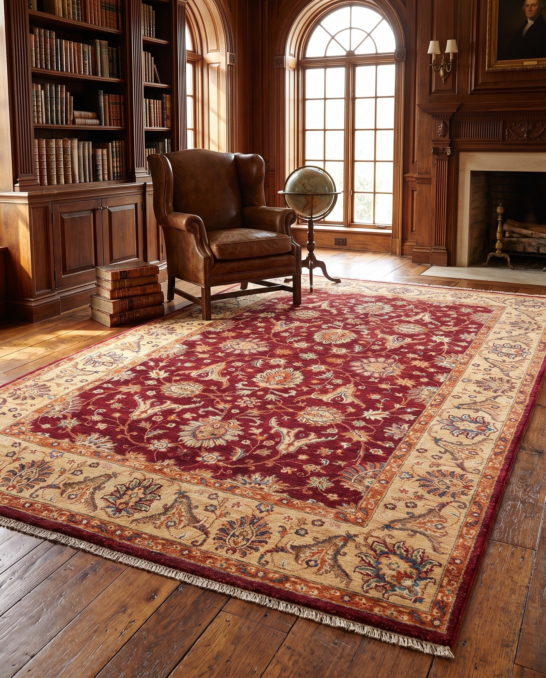 175cm x 265cm Hand Knotted Ziegler Rug