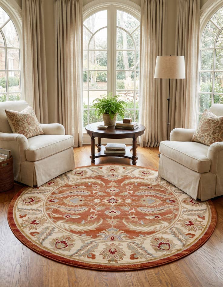Detail image of 7' 10 x 7' 10 Aditi Round Rug