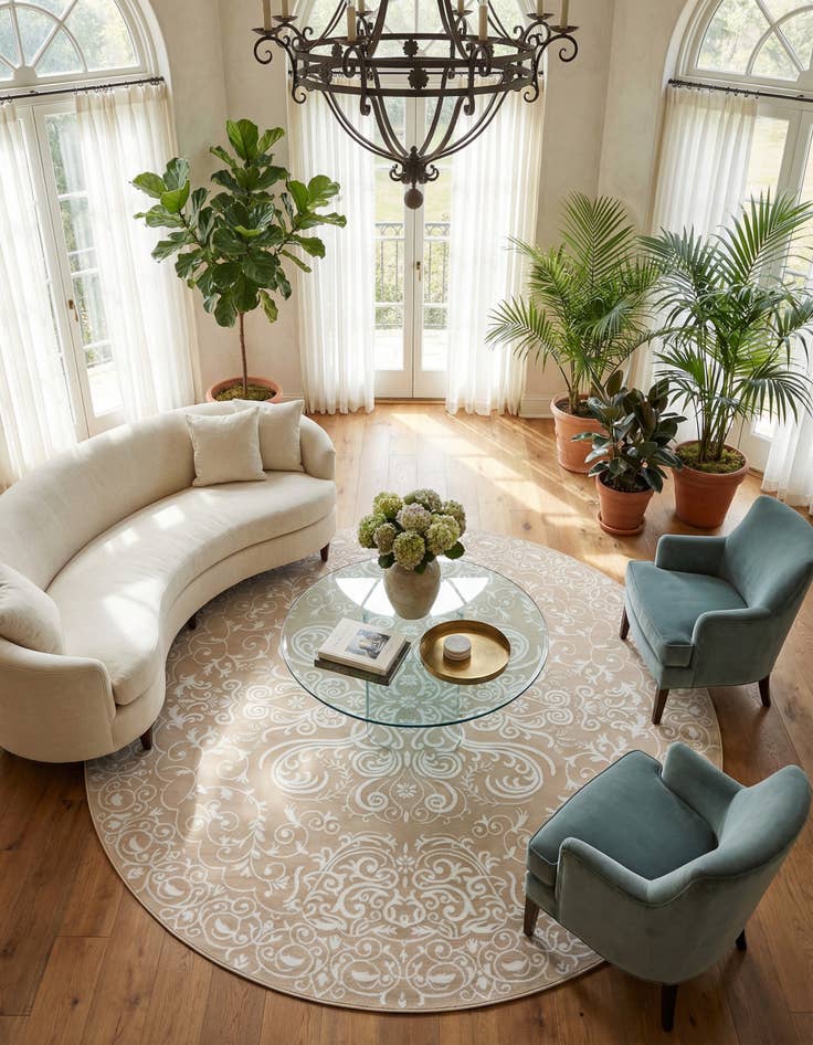 Detail image of 10' 8 x 10' 8 Himalaya Round Rug