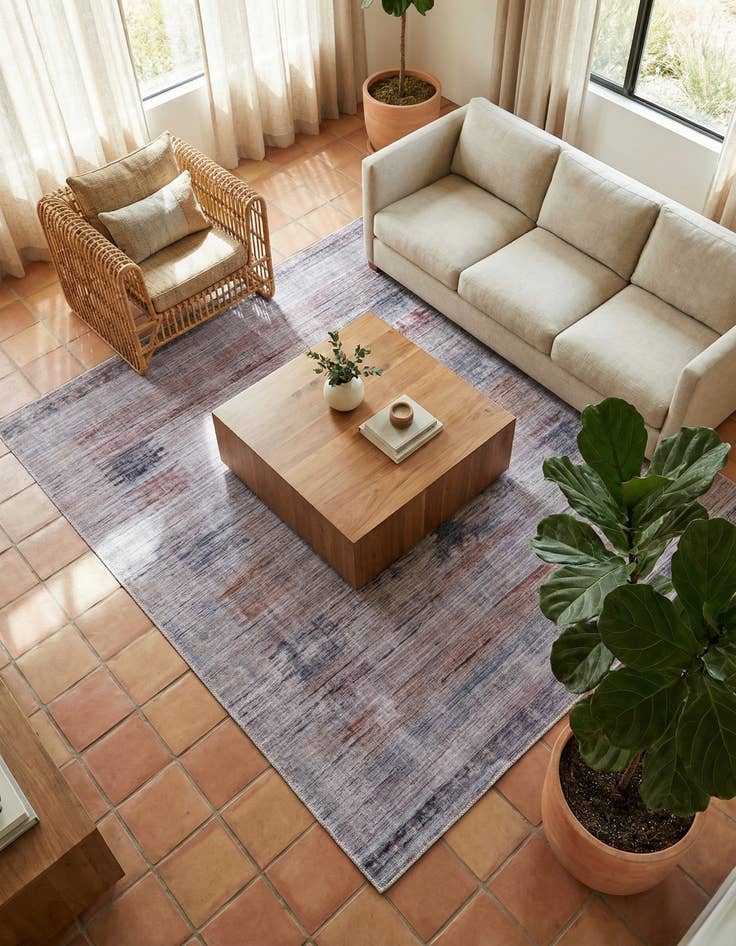 Detail image of 7' 10 x 7' 10 Washable Sisu Square Rug