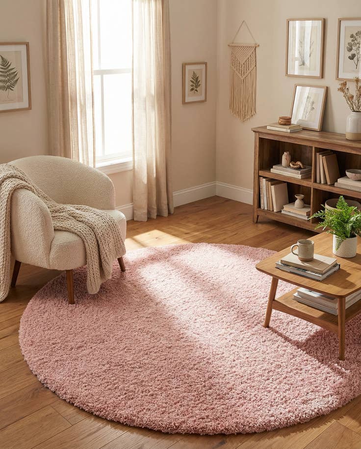 Detail image of 7' 10 x 7' 10 Zermatt Shag Round Rug