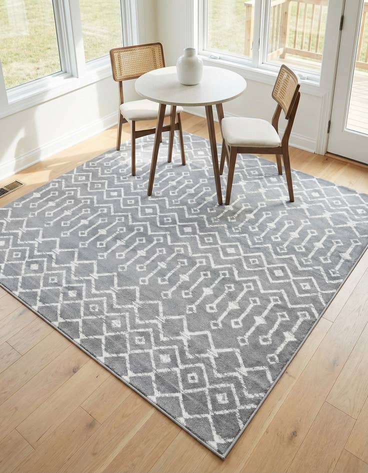 Detail image of 6' x 6' Kasbah Trellis Square Rug