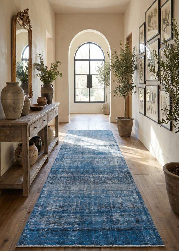 5' 8 x 11' 1 Hand Knotted Ultra Vintage Persian Wool Runner Rug