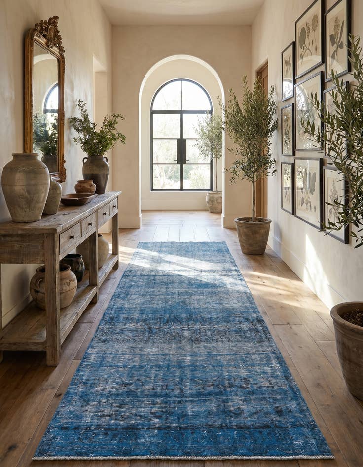 Detail image of 5' 8 x 11' 1 Hand Knotted Ultra Vintage Persian Wool Runner Rug