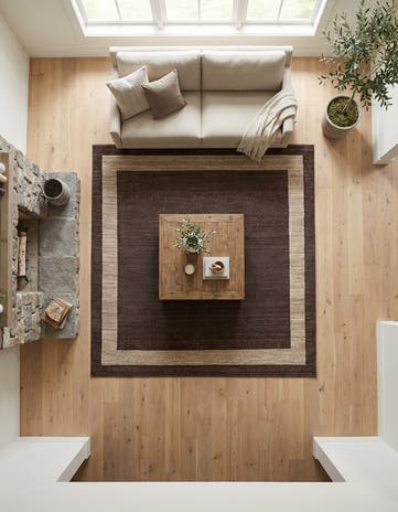 Brown Angelica Square Rug