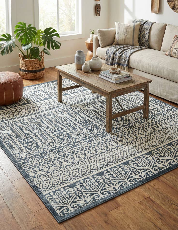 Detail image of Jill Zarin 7' 10 x 7' 10 Uptown Cloisters Square Rug