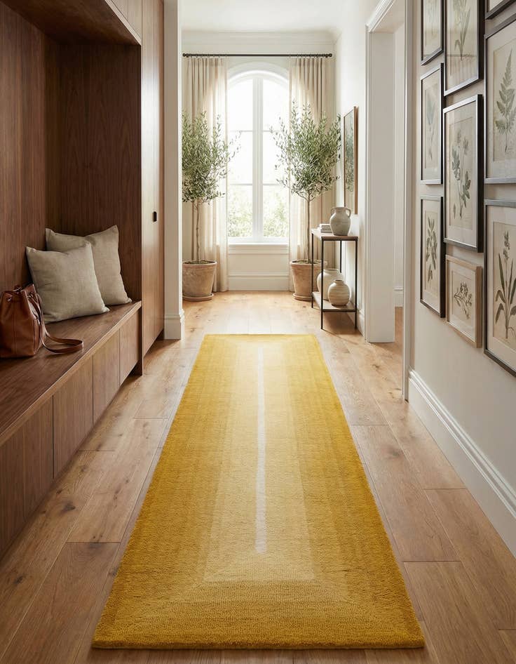 Detail image of  2' 7 x 12' Ombre Wool Runner Rug