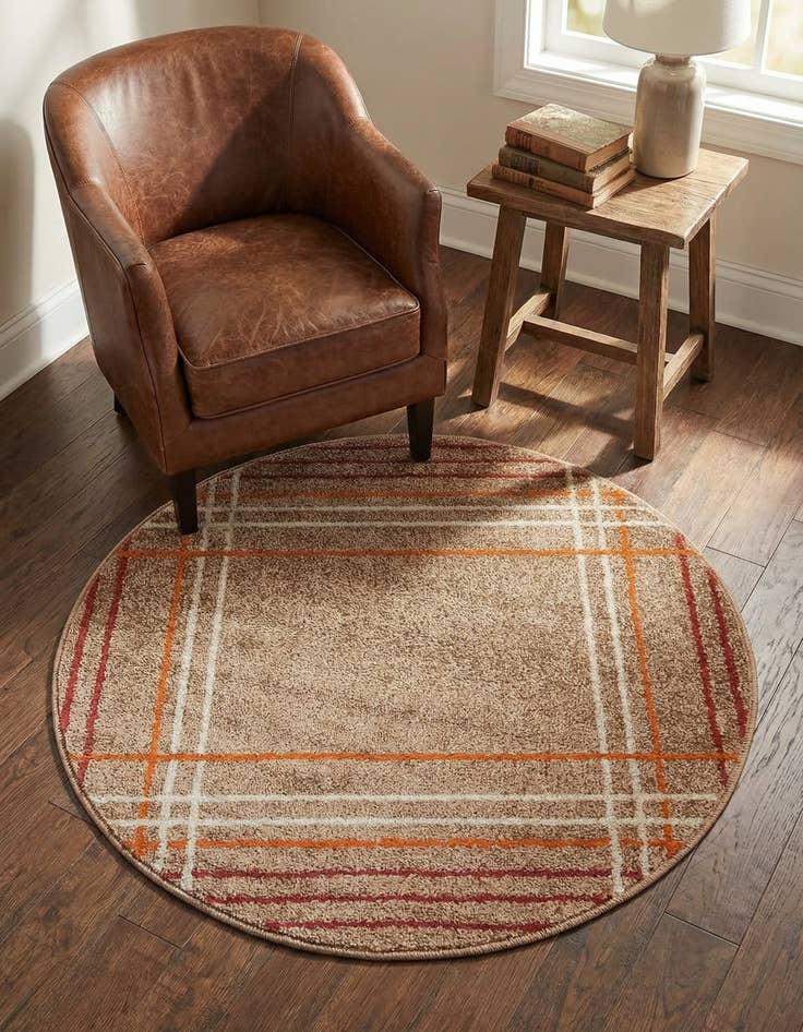 Detail image of 3' x 3' Equinox Round Rug