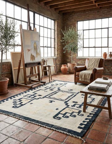 8' 2 x 10' 5 Hand Knotted Moroccan Wool Rug