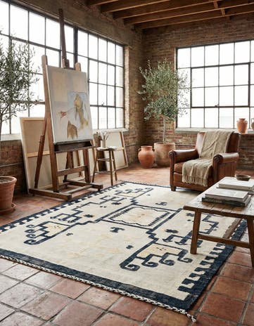 8' 2 x 10' 5 Hand Knotted Moroccan Wool Rug