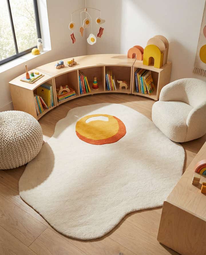 6' 1 x 6' 1 Playtime Kids Wool Freeform Rug