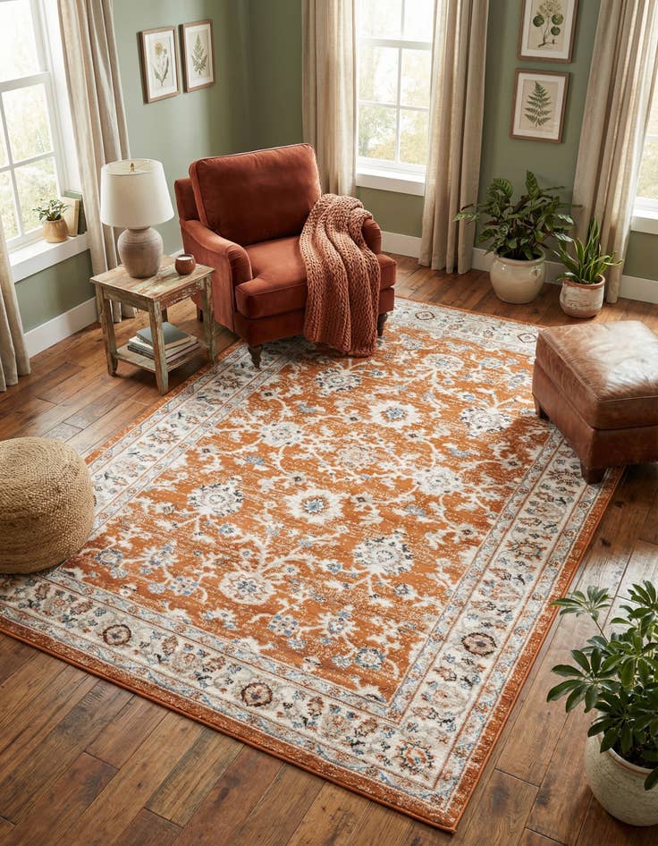 Detail image of  5' 3 x 8' Charlotte Rug