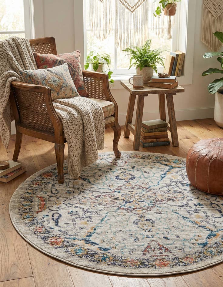 Detail image of 4' x 4' Lola Round Rug