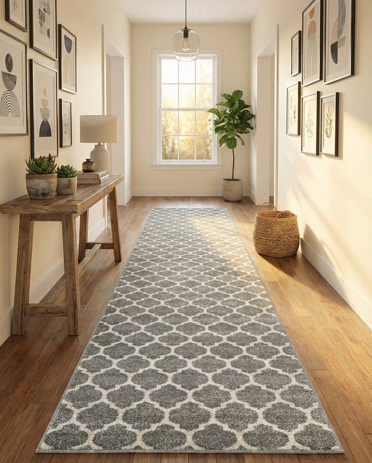 Detail image of 2' 7 x 13' Lattice Runner Rug