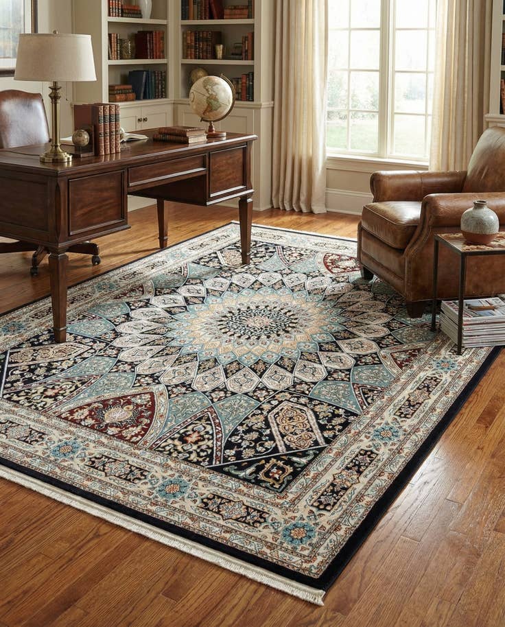 Detail image of 7' 10 x 11' Nain Design Rug