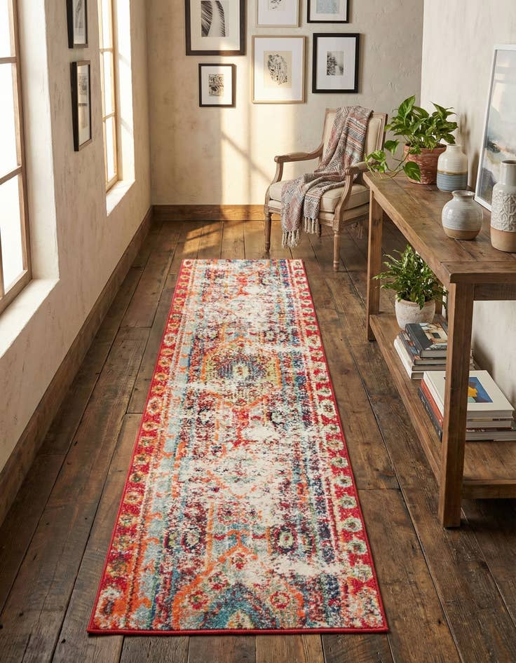 Detail image of 2' 2 x 6' 9 Washable Mesa Runner Rug