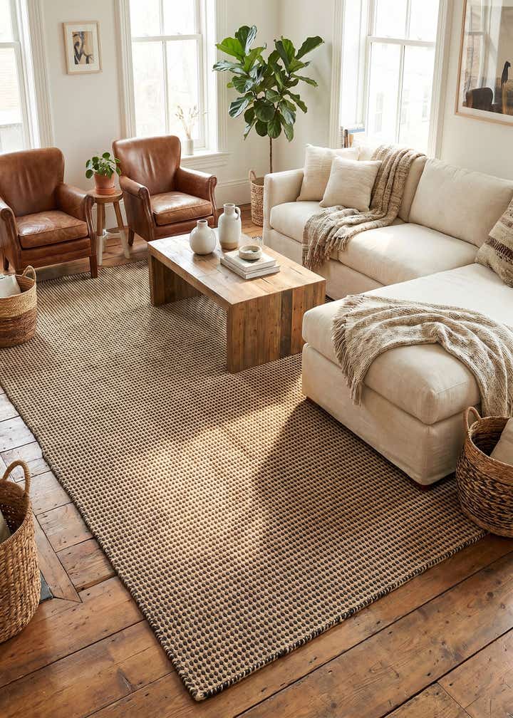 6' 1 x 9' Hand Woven Laurel Handwoven Jute Rug